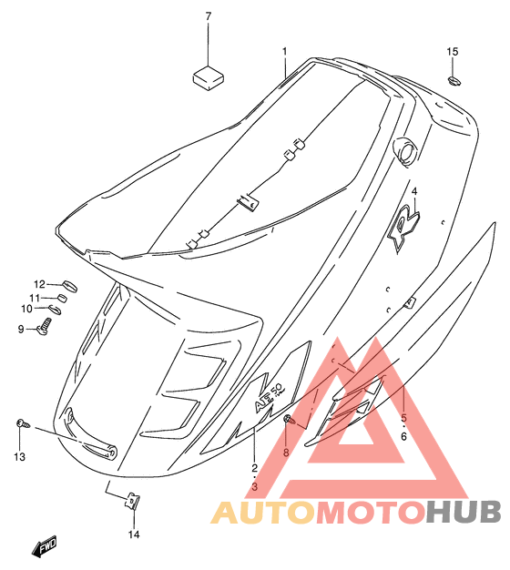 Обтекатель задний