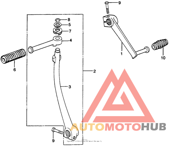 Change pedal + kick starter