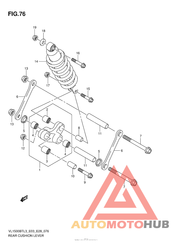 Rear Cushion Lever (Vl1500Btl3 E03)