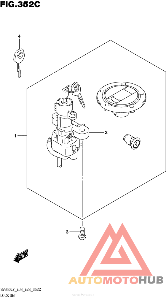 Lock Set (Sv650Al7 E28)