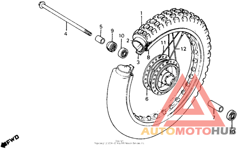 Переднее колесо