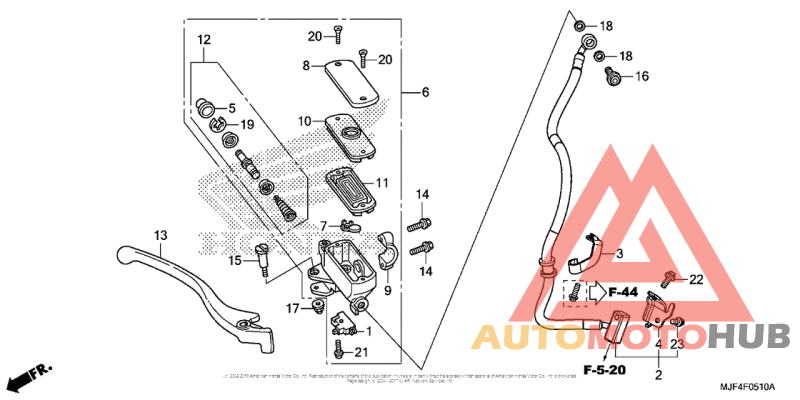 Front Brake Master Cylinder (Ctx700Nd/na)