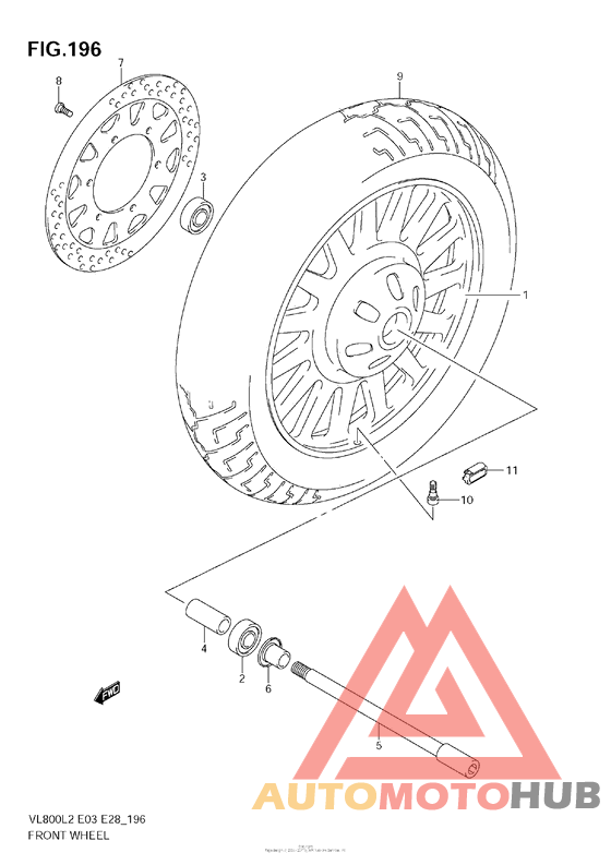 Front Wheel (Vl800C  E33)