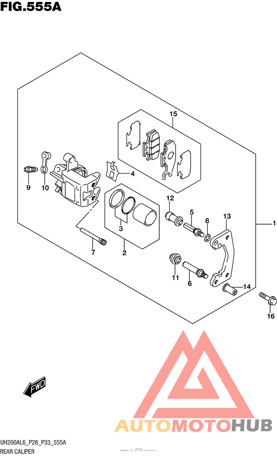 Задний суппорт