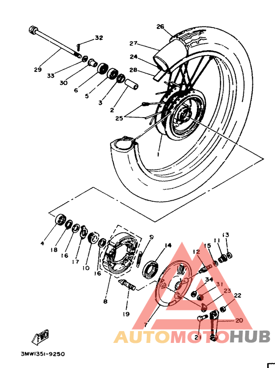 Переднее колесо