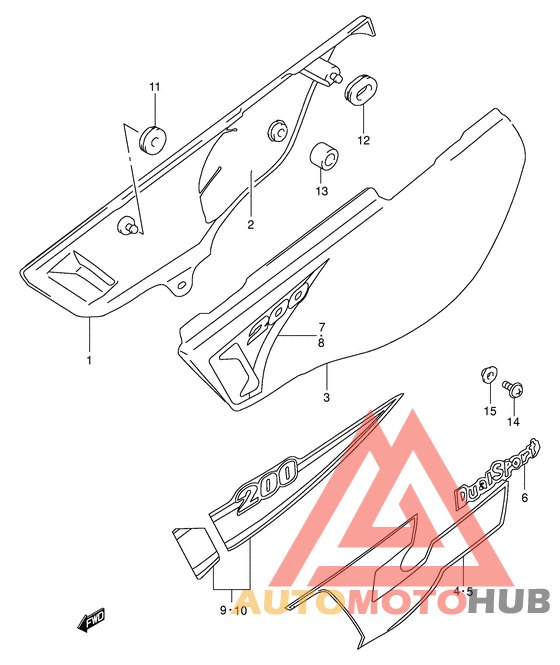 Обтекатель задний