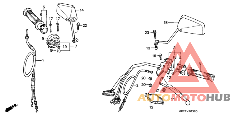 Handle lever/switch/ cable
