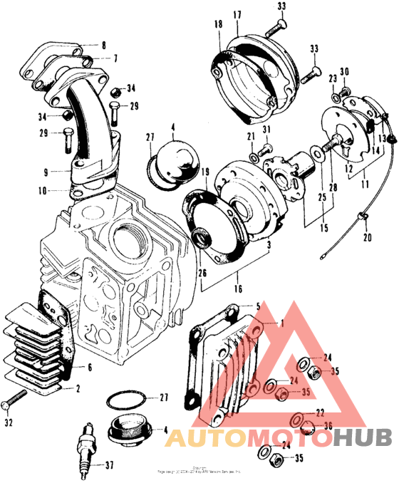 Cylinder head cover + pointbase