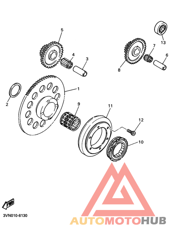 Starter clutch outer assy