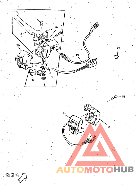 Handle switch. lever