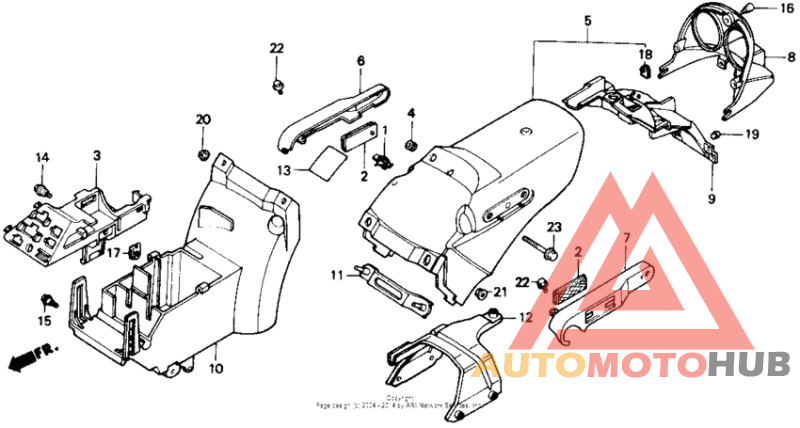 Задний бампер