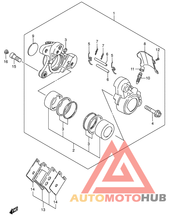 Передний суппорт
