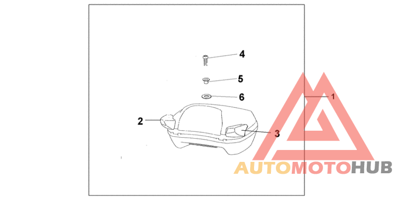 Pillion arm rest set