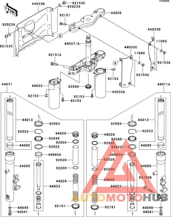 Front fork(a7f/a7fa/a8f/a8fa)