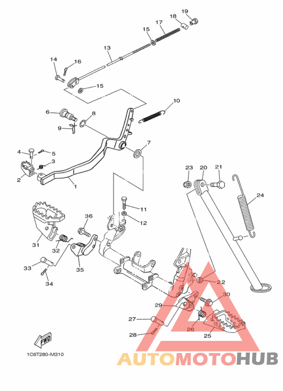 Support & repose pied
