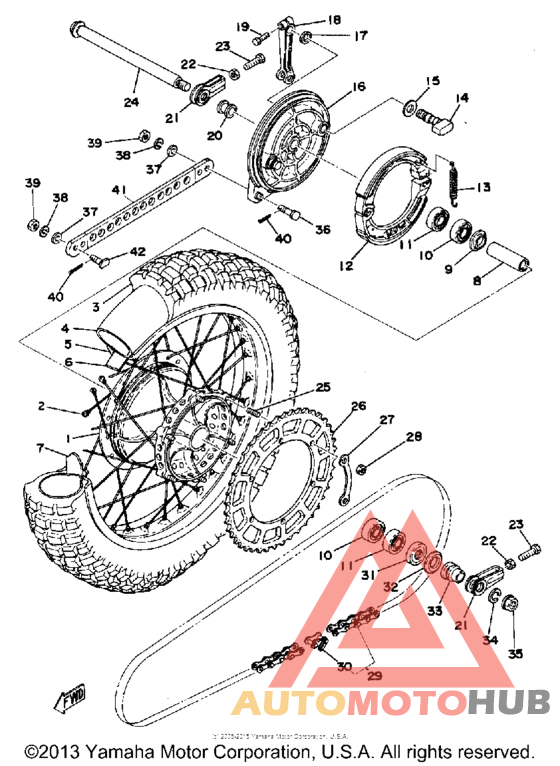 Переднее колесо