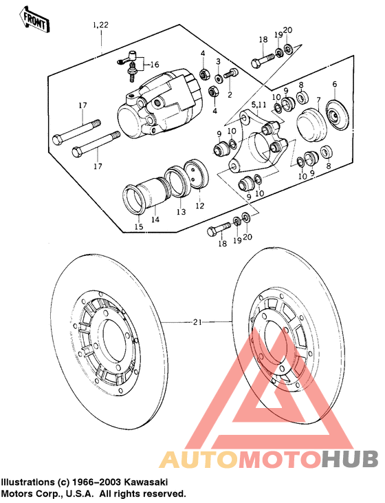 Передний суппорт