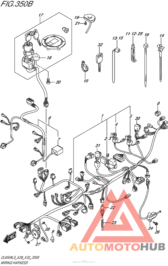 Wiring Harness (Dl650Al5 E33)