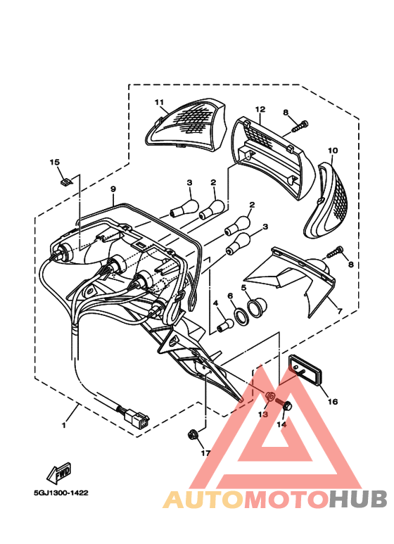 Taillight unit ass`y