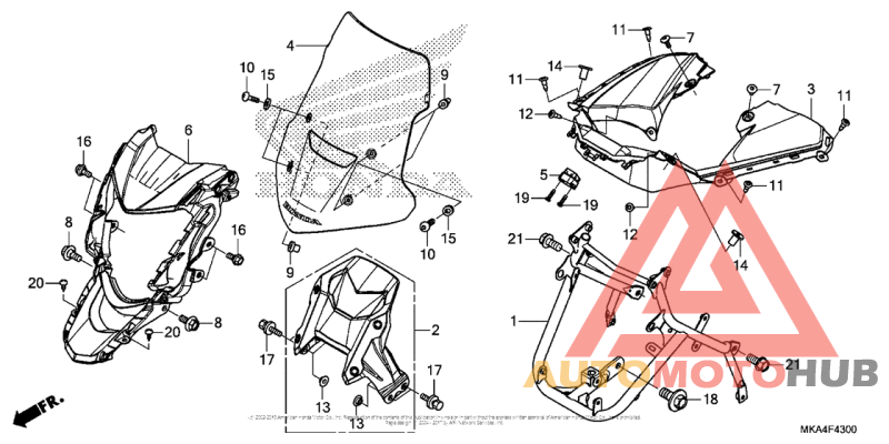 Передний обтекатель