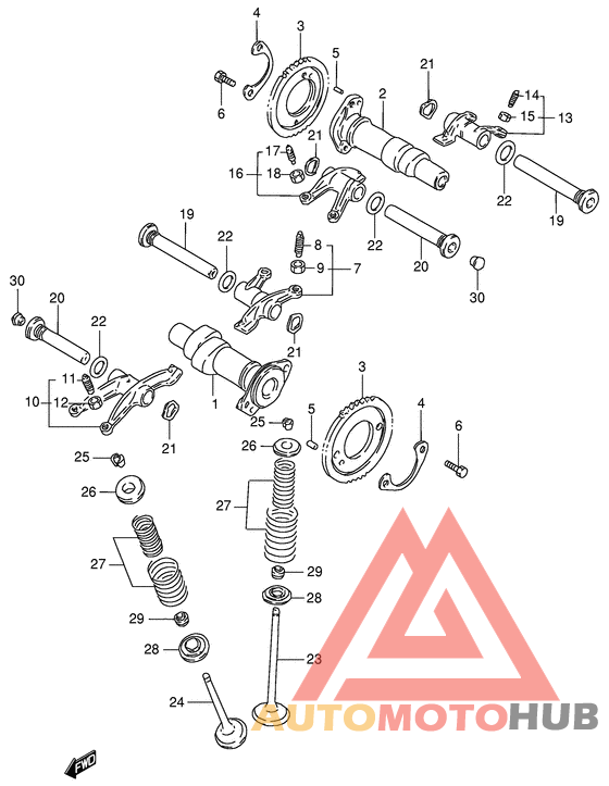 Распредвал -клапана
