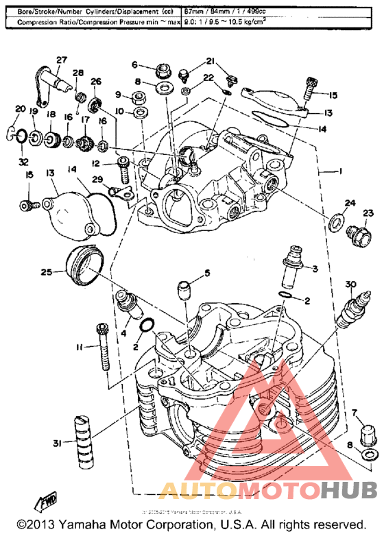 Cylinder head - cylinder head cover