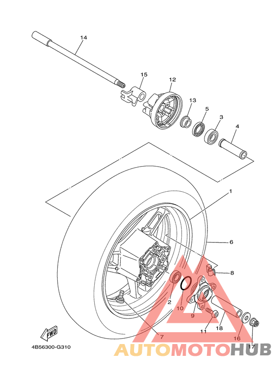 Переднее колесо