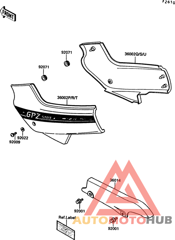 Side cover/chain case(ex500-b1)