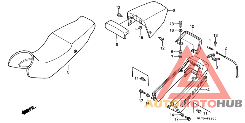 Seat/rear cowl
