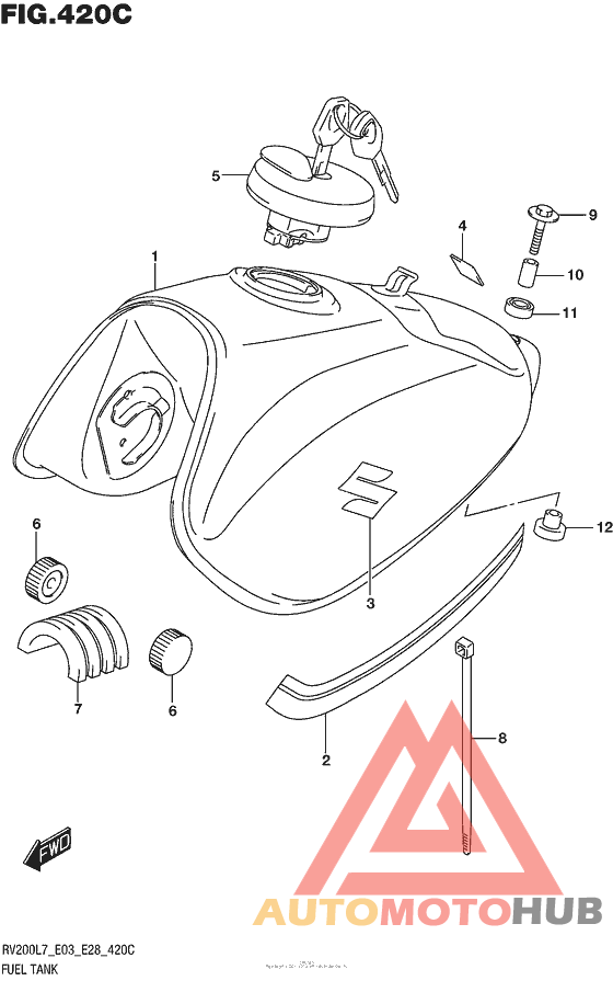 Fuel Tank (For Ysf,019) (Rv200L7 E33)