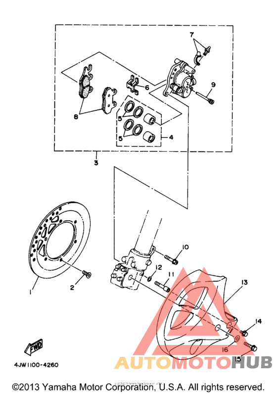 Передний суппорт
