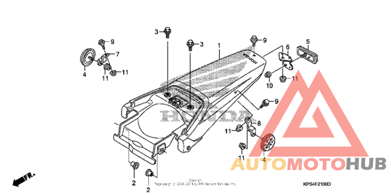 Задний бампер
