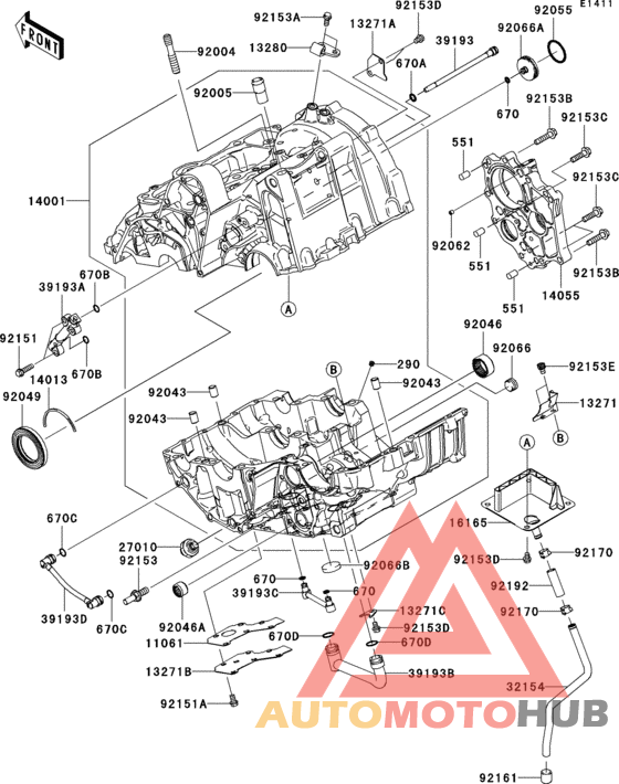 Crankcase(1/2)(-er650ae057323)