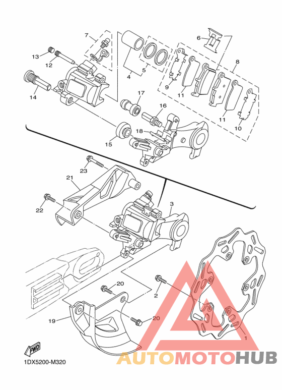 Задний суппорт