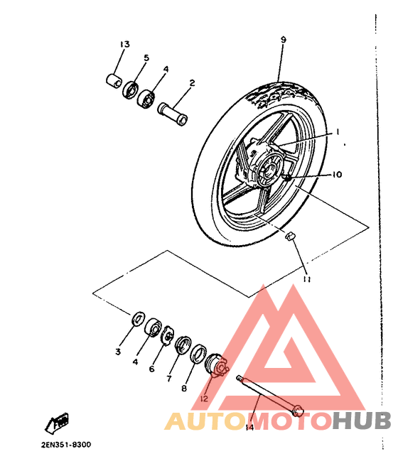 Переднее колесо