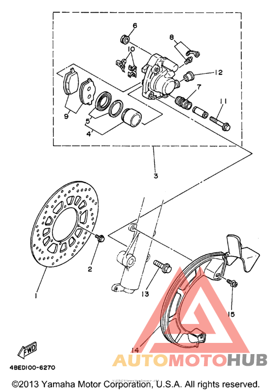 Передний суппорт