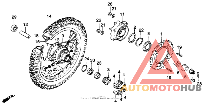 Rear wheel 78-81