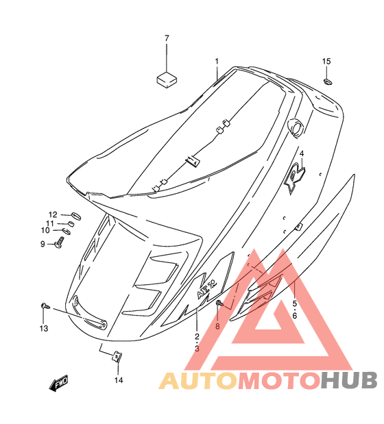 Обтекатель задний
