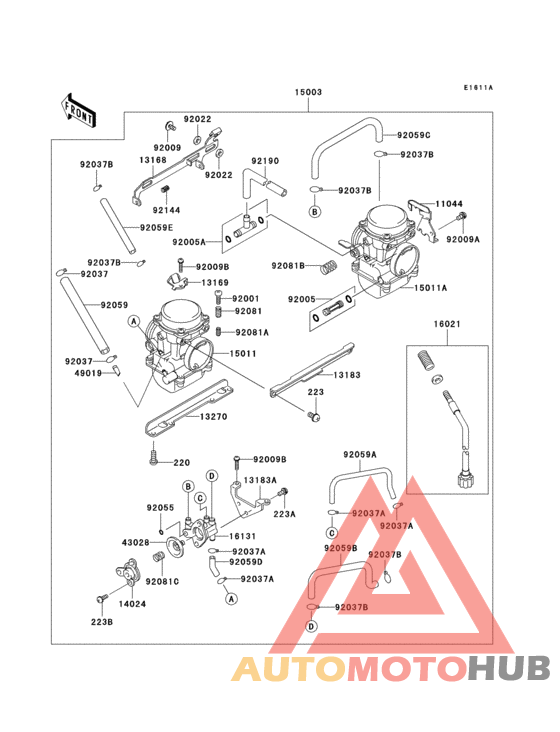 Carburetor(1/2)(ex250-h13-h15)