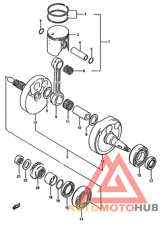 Вал коленчатый