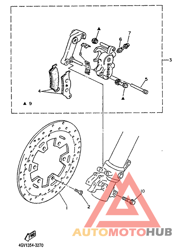 Front brake. caliper