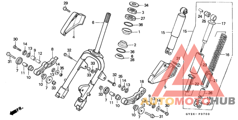 Front fork/front cushion