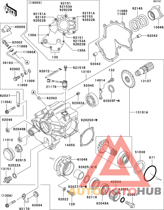 Front bevel gear(1/3)
