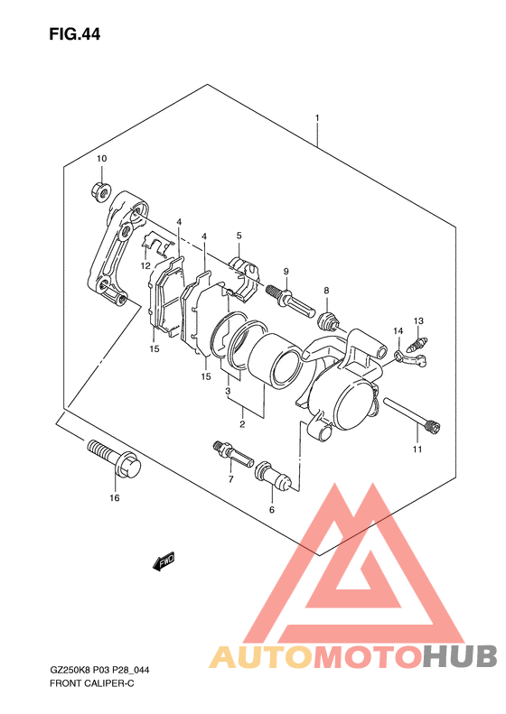 Передний суппорт