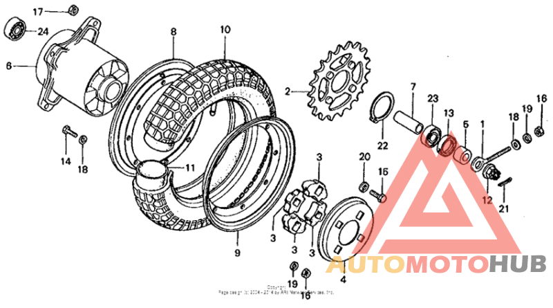 Переднее колесо