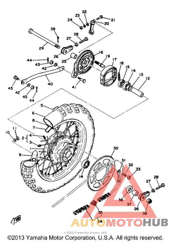 Переднее колесо