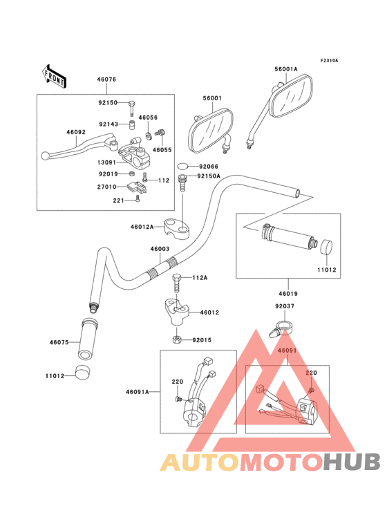 Handlebar(vn800-b2/b3/b4/b5)