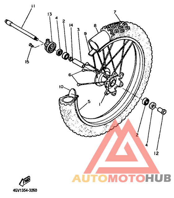 Переднее колесо