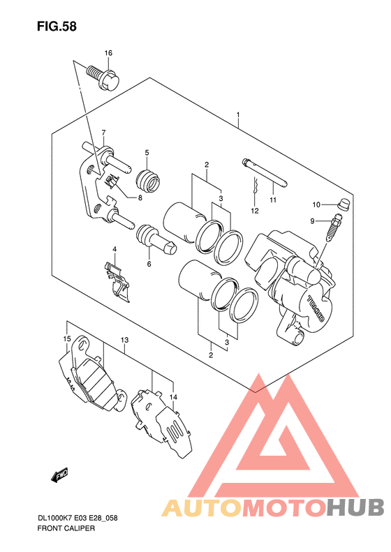 Передний суппорт