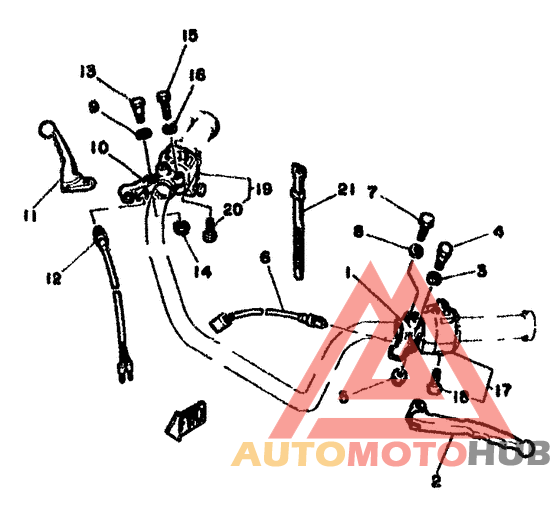 Handle switch. lever